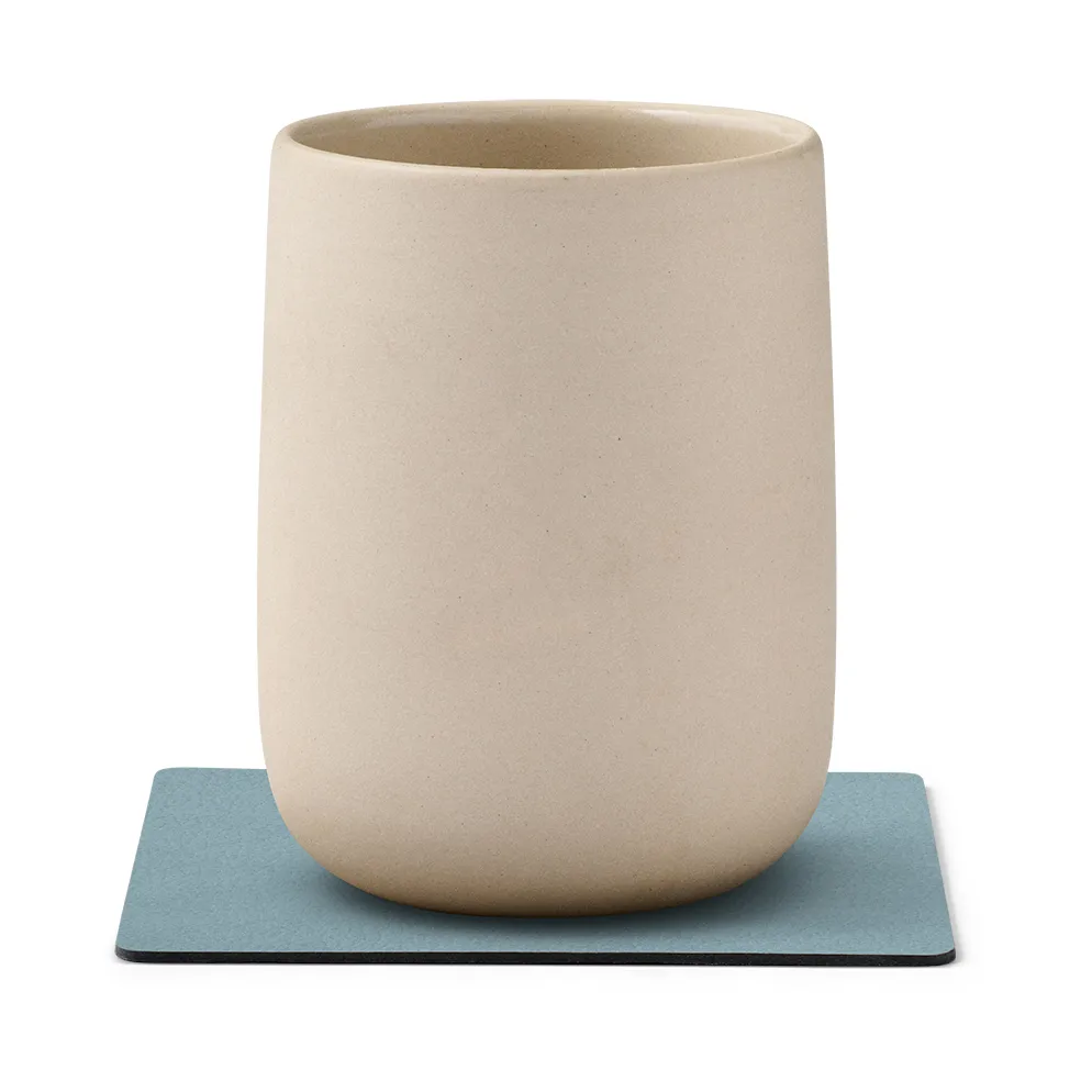 Podkładka pod szklankę Nupo Square, dwustronna, jasnoniebieski-jasnoszary LIND DNA