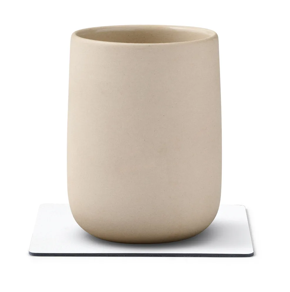 Podkładka pod szklankę Nupo Square, Pure white LIND DNA