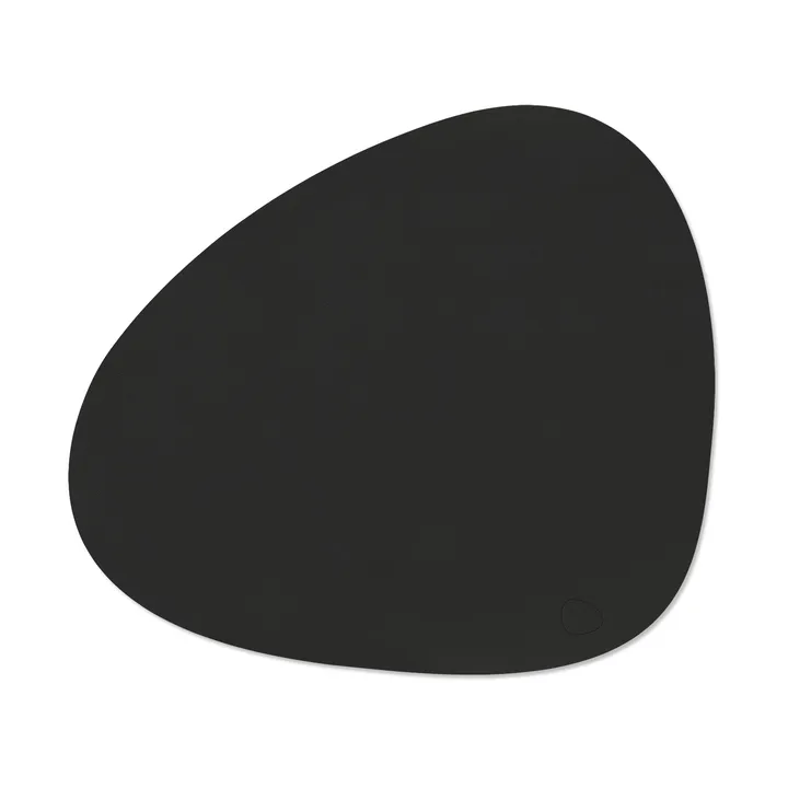Podkładka stołowa Corduroy curve L - Black ink, 44x37 cm - LIND DNA