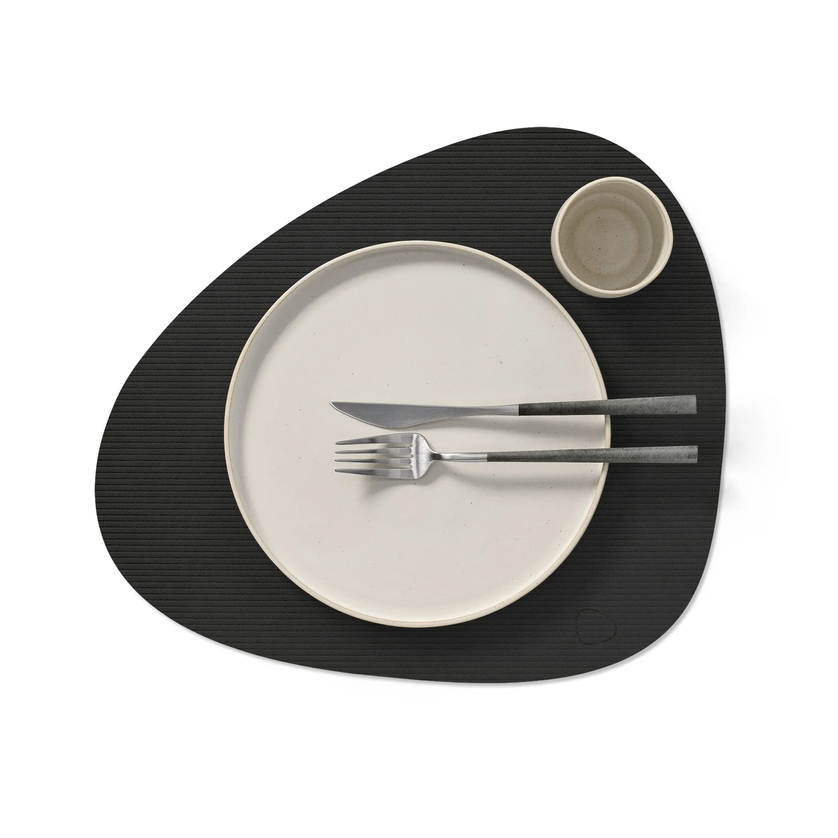 Podkładka stołowa Corduroy curve L, Black ink LIND DNA