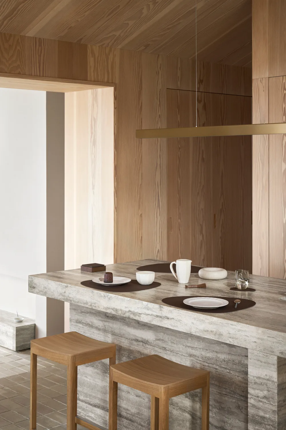 Podkładka stołowa Corduroy curve L, Hazel LIND DNA