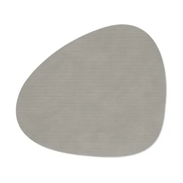 Podkładka stołowa Corduroy curve L - Light Grey, 44x37 cm - LIND DNA