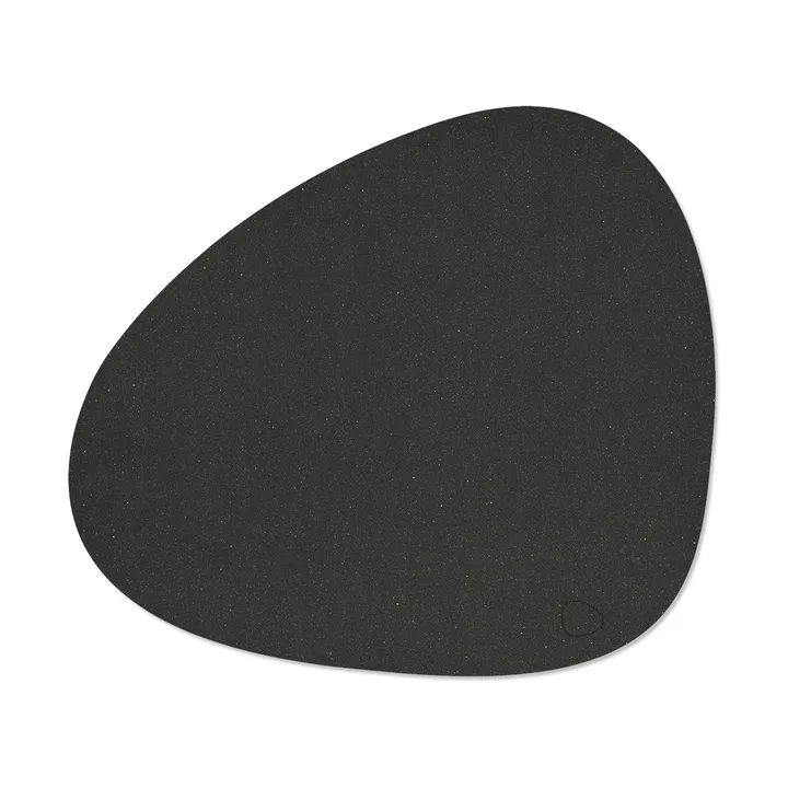 Podkładka stołowa Core Curve L - Flecked anthracite, 44x37 cm - LIND DNA