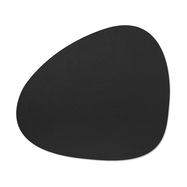 Podkładka stołowa Serene Curve L 37x44 cm - Black, 44x37 cm - LIND DNA