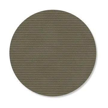 Podkładki pod szklanki Corduroy - Army green, circle - LIND DNA