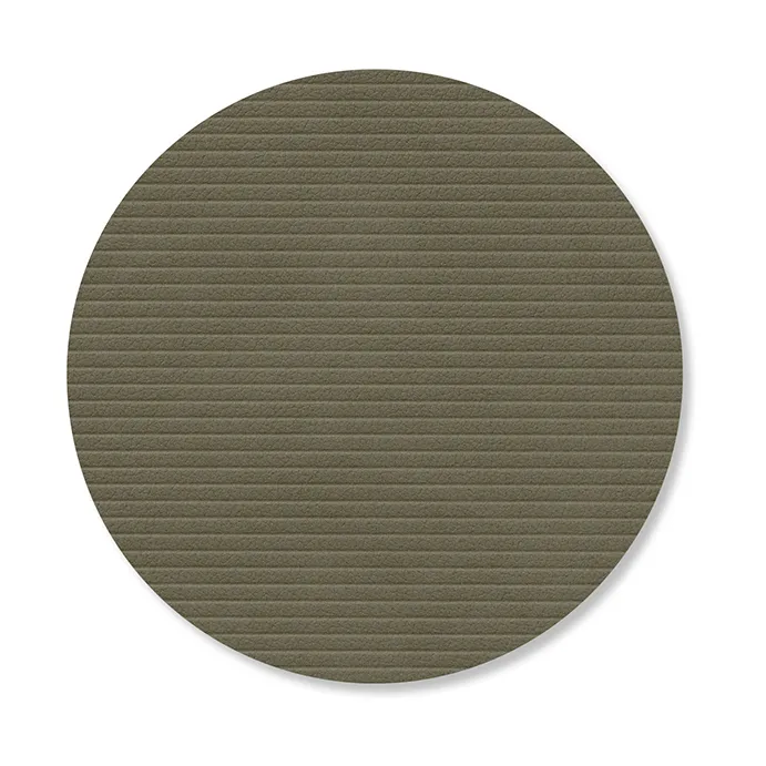 Podkładki pod szklanki Corduroy - Army green, circle - LIND DNA