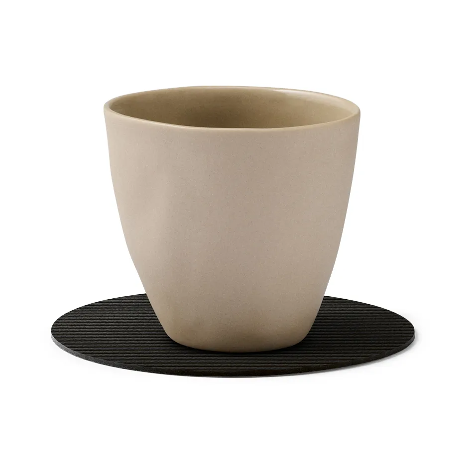 Podkładki pod szklanki Corduroy, Black ink, circle LIND DNA