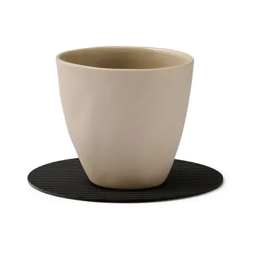 Podkładki pod szklanki Corduroy - Black ink, circle - LIND DNA