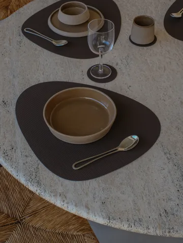 Podkładki pod szklanki Corduroy - Hazel, circle - LIND DNA