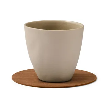 Podkładki pod szklanki Corduroy - Nature, circle - LIND DNA