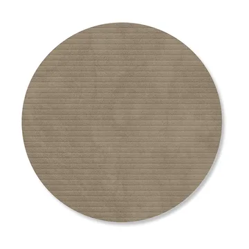 Podkładki pod szklanki Corduroy - Nomad grey, circle - LIND DNA
