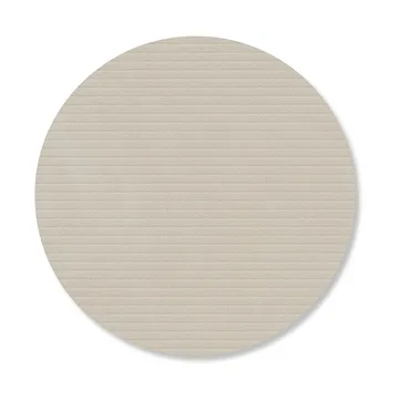 Podkładki pod szklanki Corduroy - Oyster white, circle - LIND DNA
