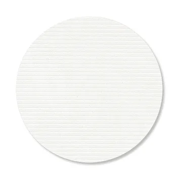 Podkładki pod szklanki Corduroy - Pure white, circle - LIND DNA