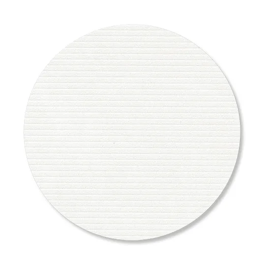 Podkładki pod szklanki Corduroy - Pure white, circle - LIND DNA