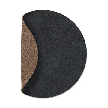 Podstawka pod szklankę dwustronna Cloud circle 1 szt. - Czarno-brązowy - LIND DNA