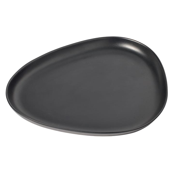 Półmisek do serwowania Curve Stoneware 30x35 cm - Black - LIND DNA