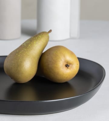 Półmisek do serwowania Curve Stoneware 30x35 cm - Black - LIND DNA