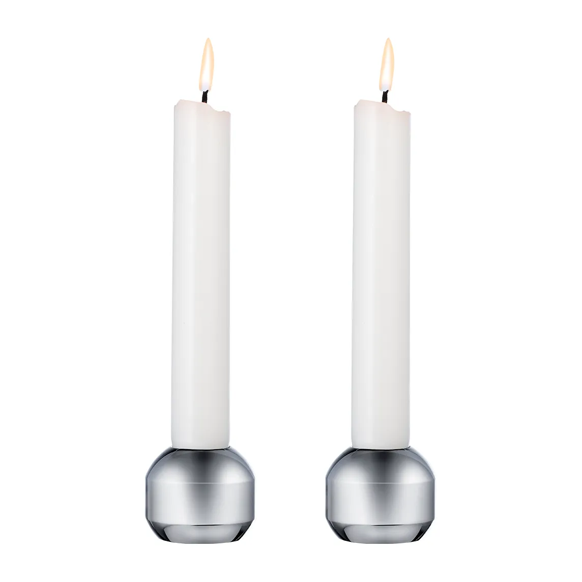 Świecznik Silhouette 34, 2-pak, Chrom LIND DNA