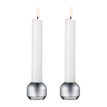 Świecznik Silhouette 34, 2-pak - Chrom - LIND DNA