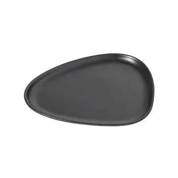 Talerz Curve Stoneware 19x22 cm - Black - LIND DNA