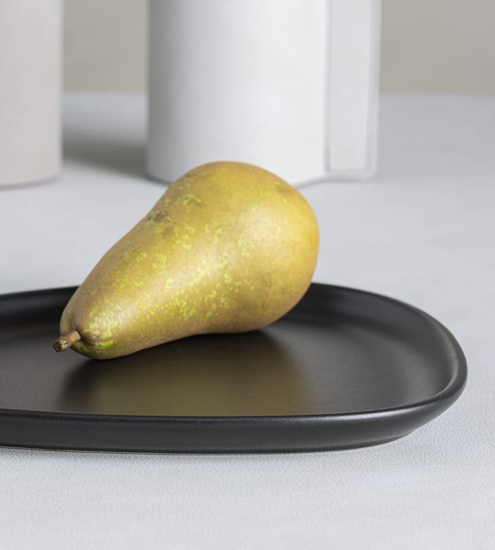 Talerz Curve Stoneware 19x22 cm, Black LIND DNA
