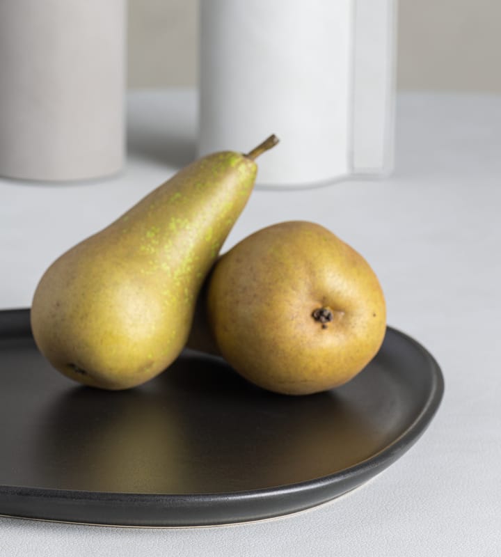 Talerz Curve Stoneware 26x30 cm, Black LIND DNA