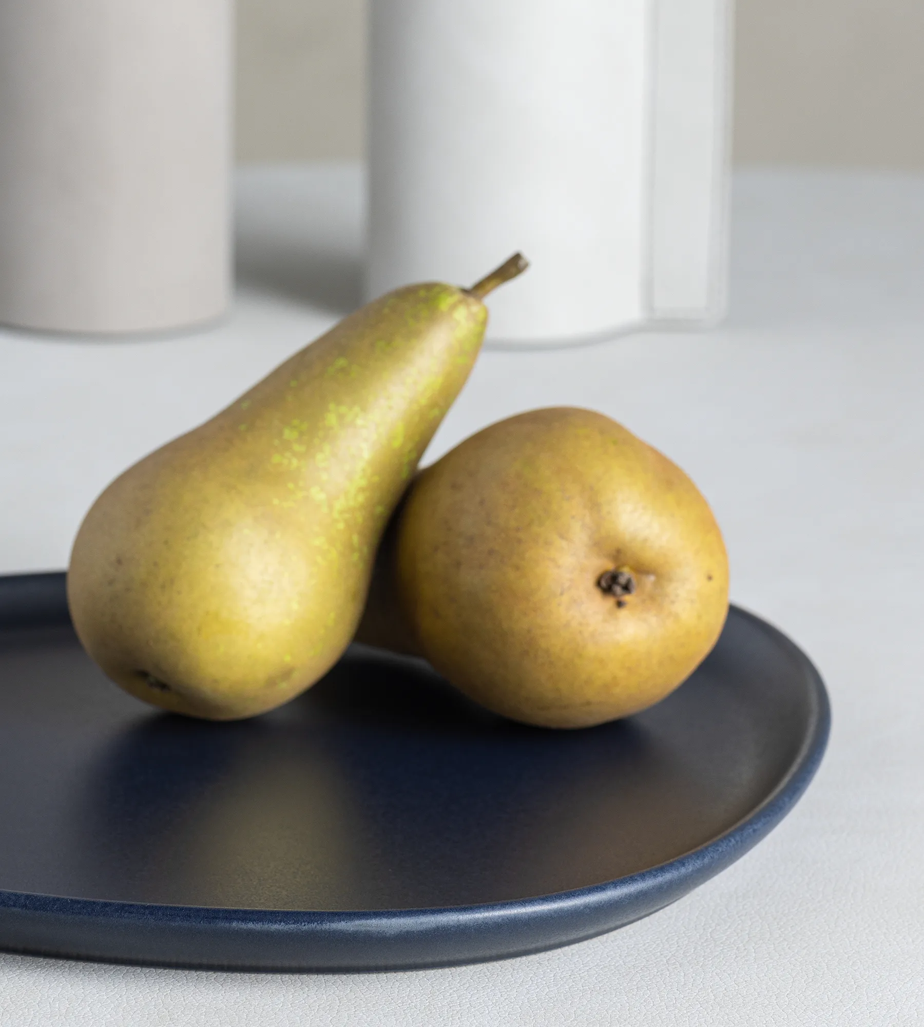 Talerz Curve Stoneware 26x30 cm, Navy blue LIND DNA