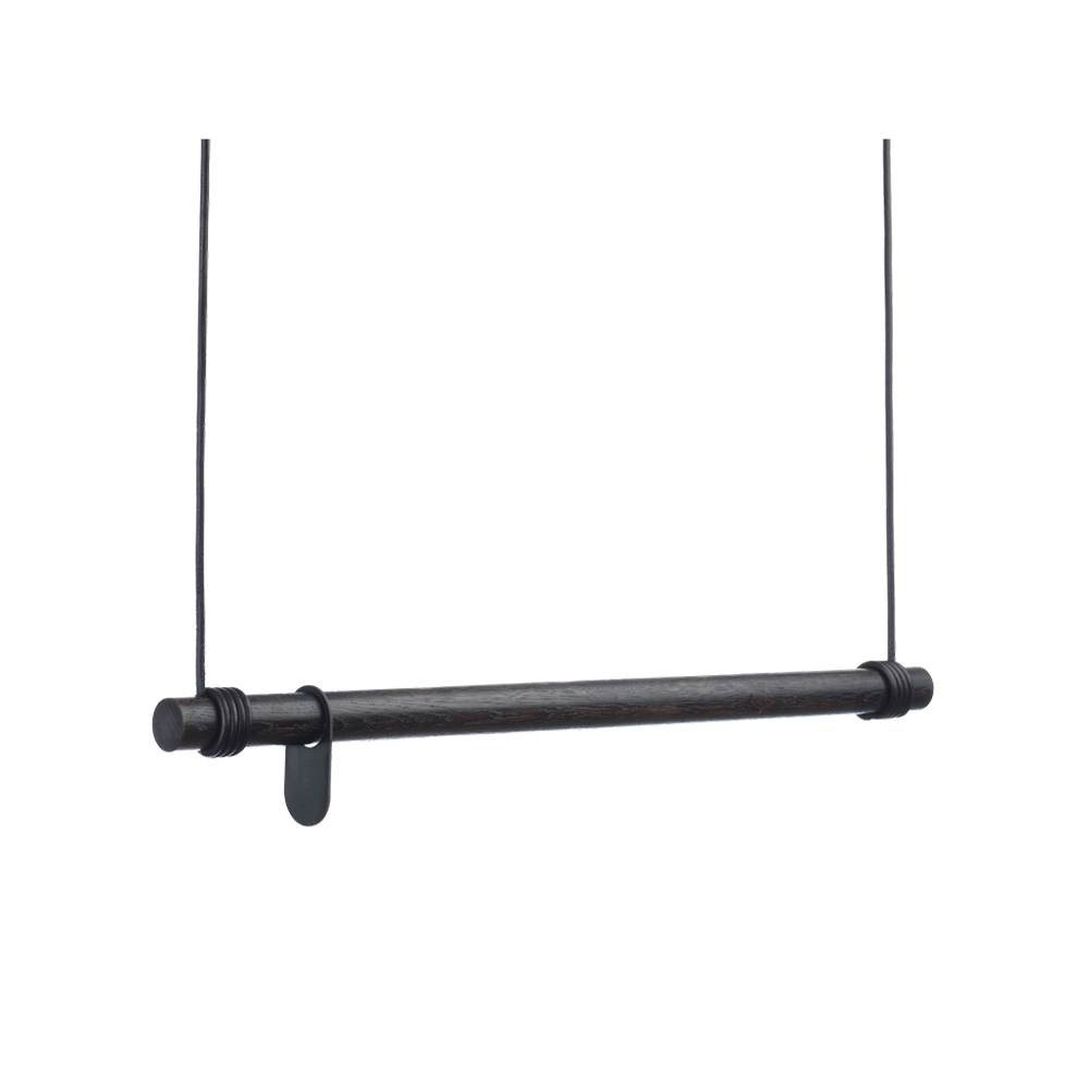 LIND DNA Wieszak na ubrania Swing oak black, l, sznur black