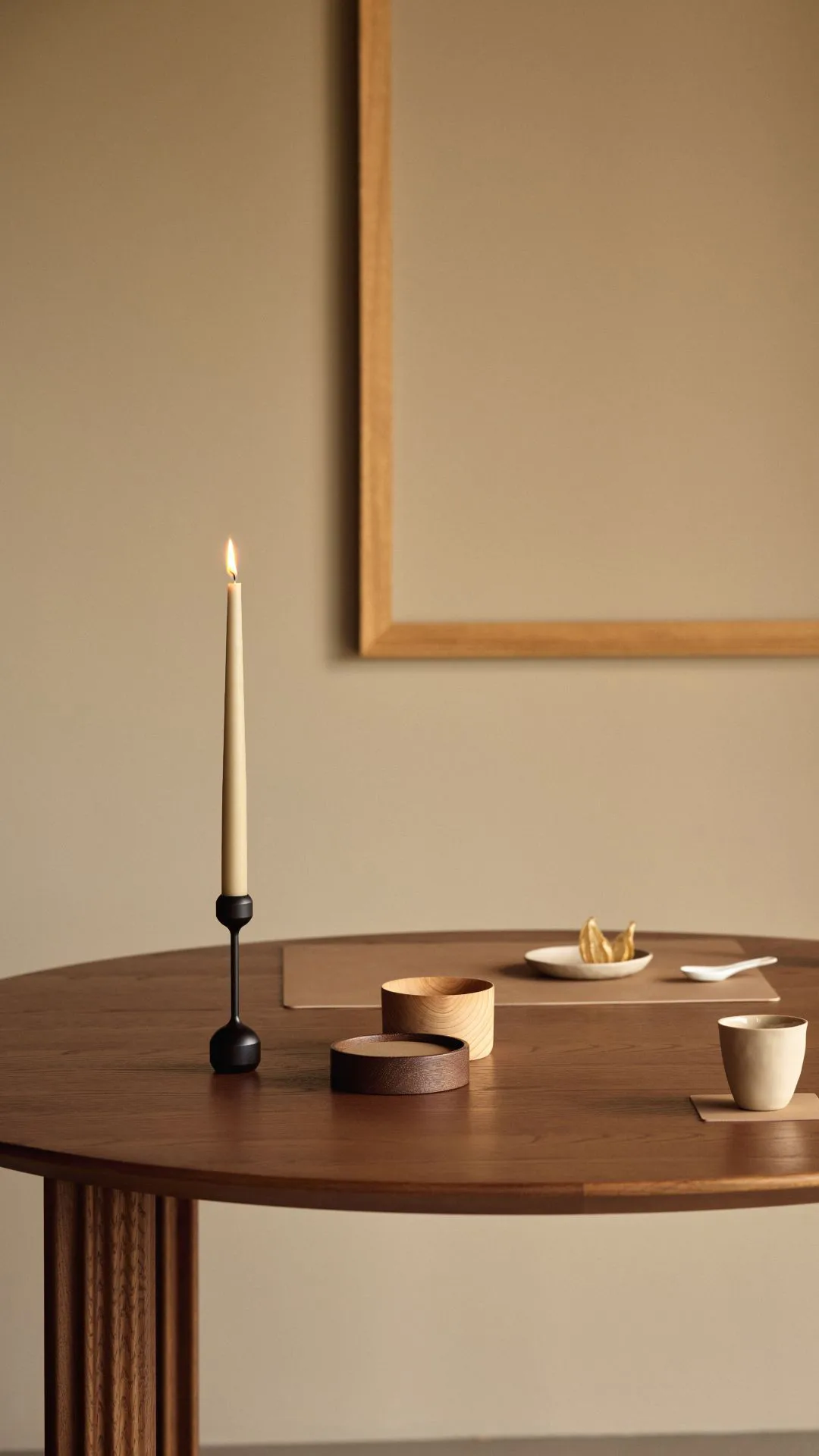 Wood Box pudełko na podkładki, Smoked-oak, circle, S LIND DNA