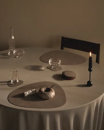 Wood Box pudełko na podkładki - Smoked-oak, circle, S - LIND DNA