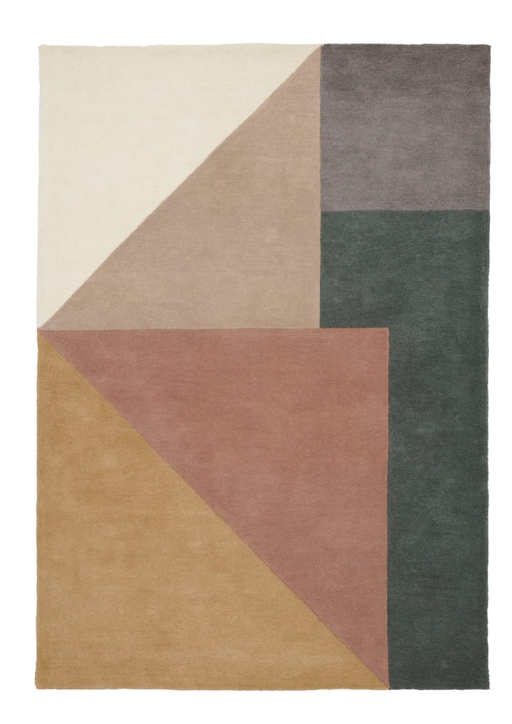 Dywan wełniany Arguto 200x300 cm - Różowy - Linie Design
