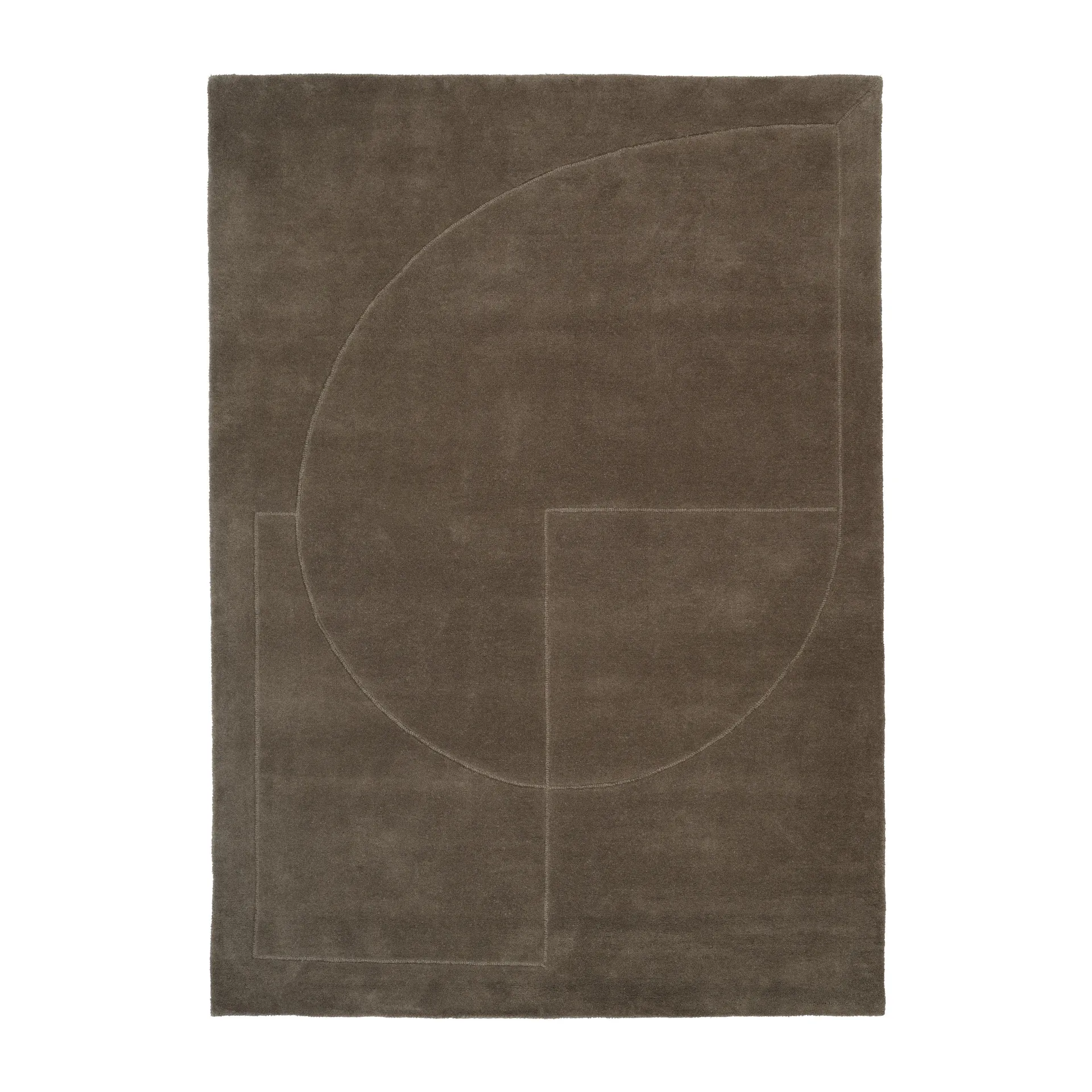 Dywan wełniany Lineal Poem, Moss, 140x200 cm Linie Design