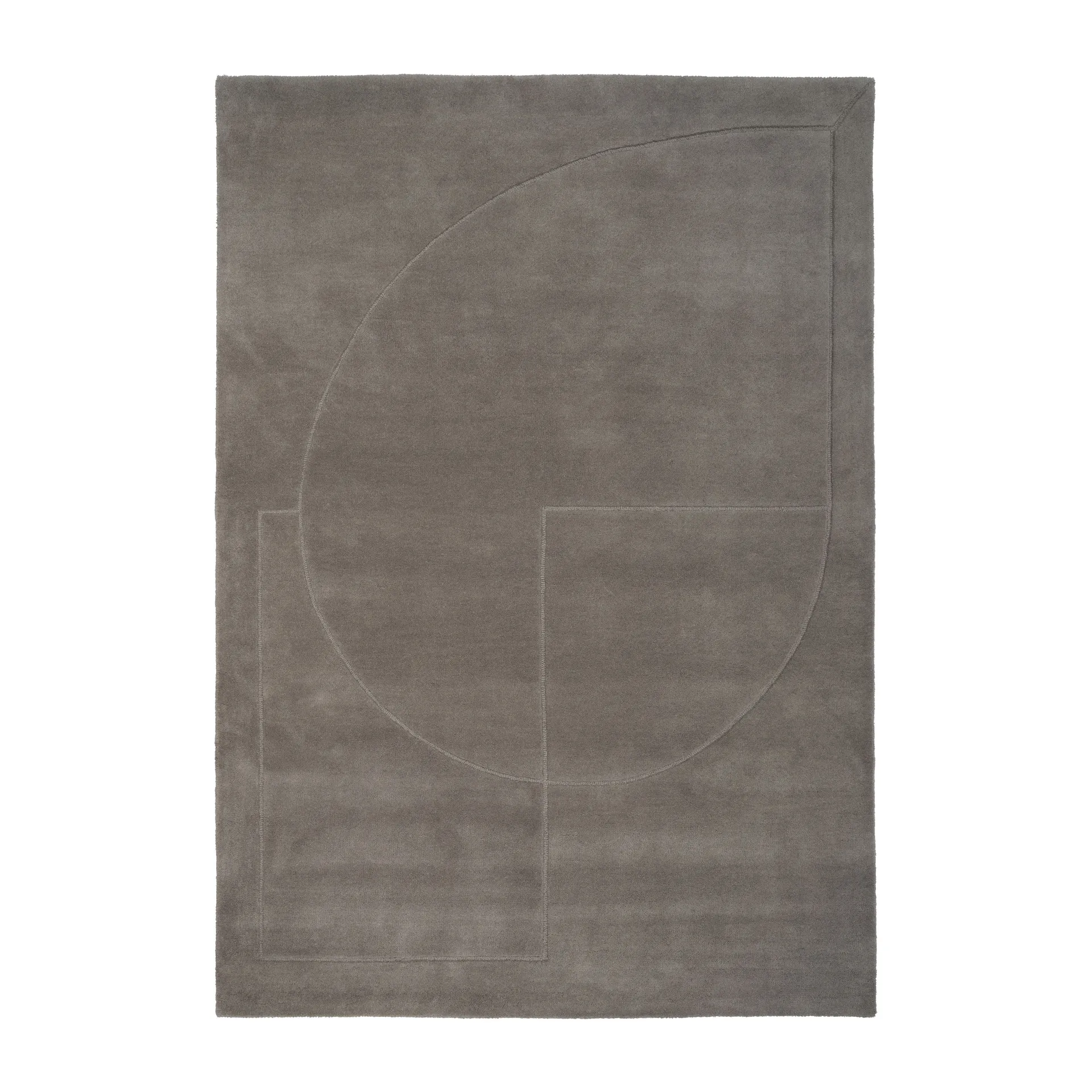 Dywan wełniany Lineal Poem, Szary, 140x200 cm Linie Design