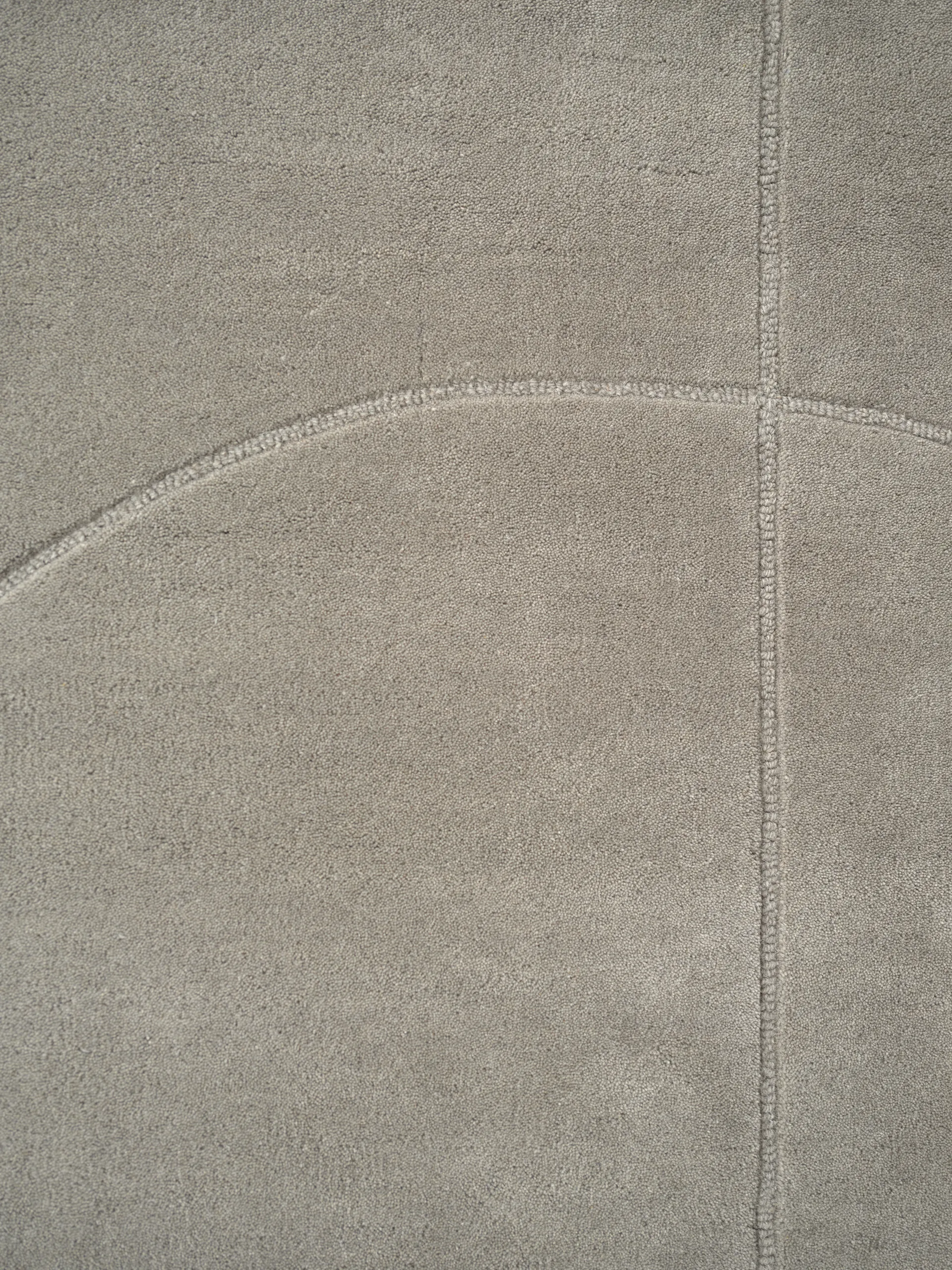 Dywan wełniany Lineal Poem, Szary, 140x200 cm Linie Design
