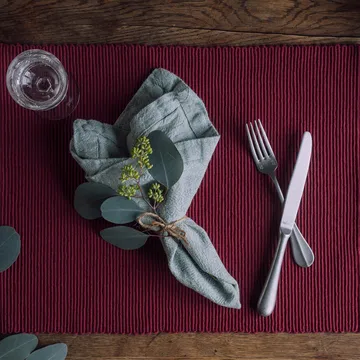 Podkładka stołowa Uni 35x46 cm, 2 szt. - Czerwona - Linum