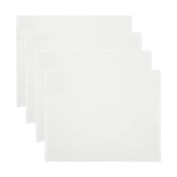 Podkładka stołowa Uni 35x46 cm, zestaw 4 szt. - Biel - Linum