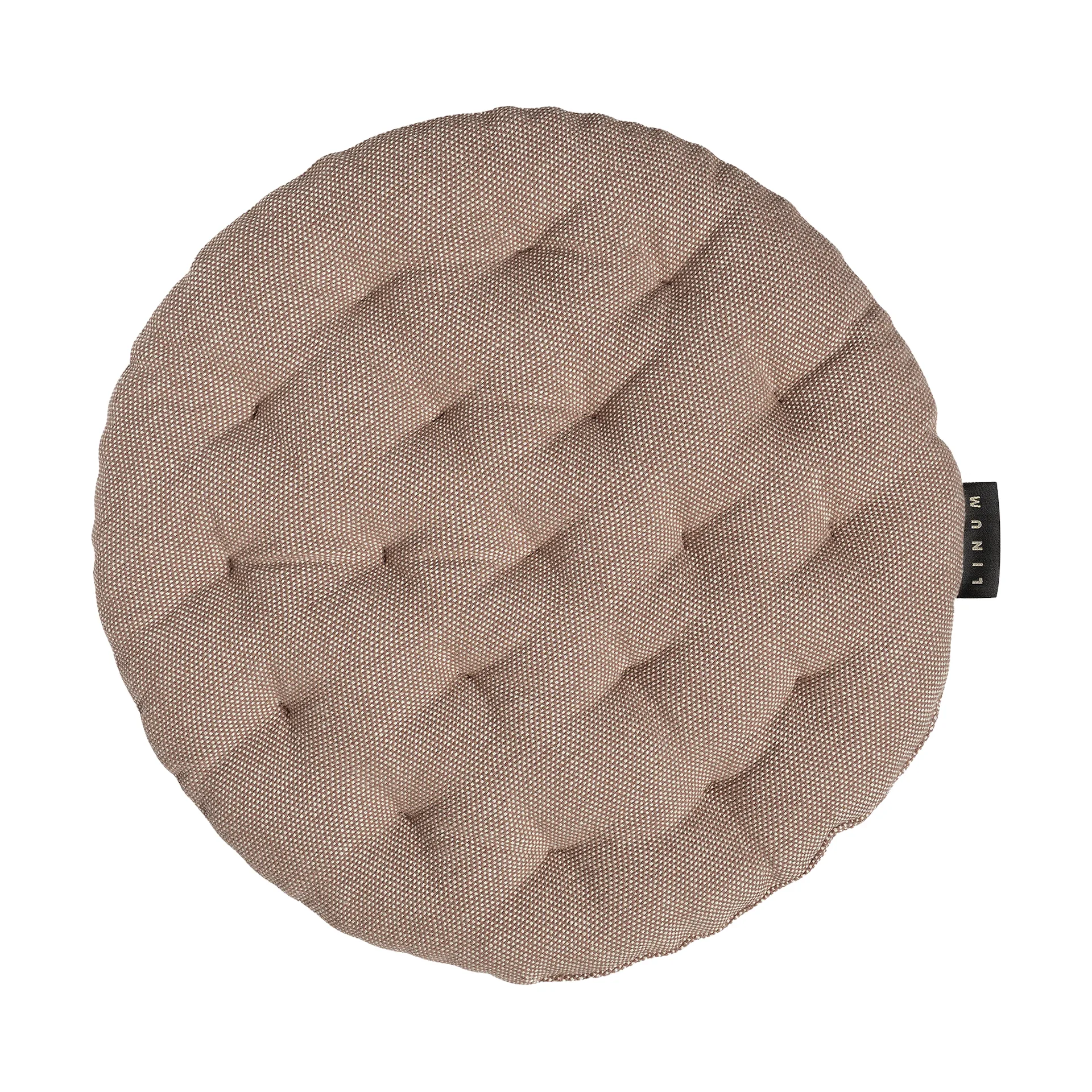 Poduszka na krzesło Pepper Ø37 cm, Ciemny brąz Linum