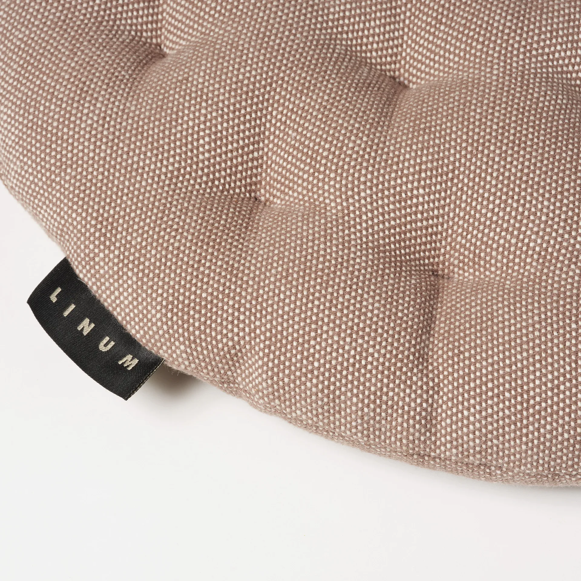 Poduszka na krzesło Pepper Ø37 cm, Ciemny brąz Linum