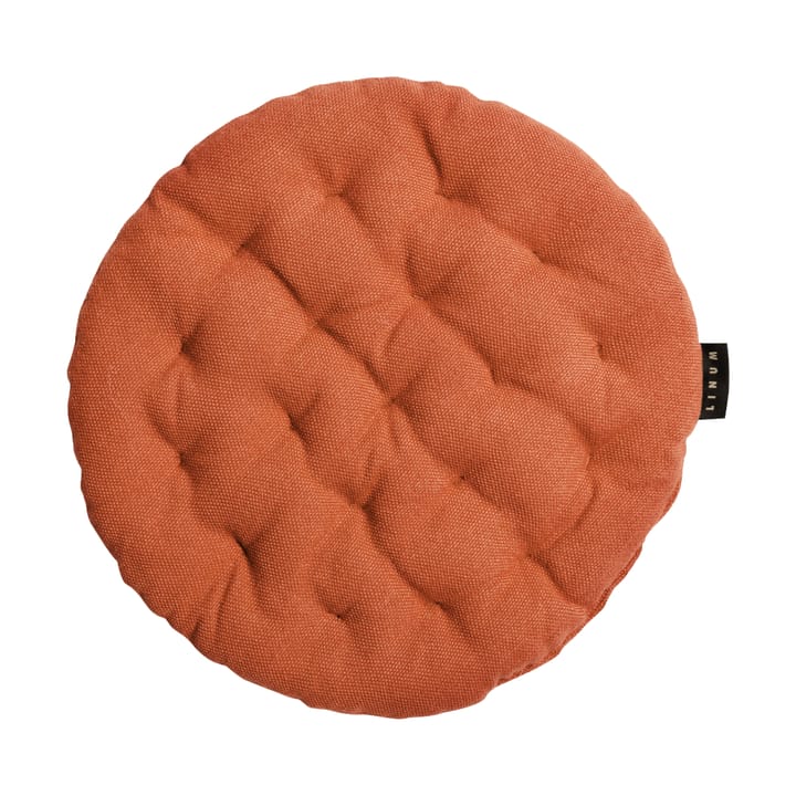 Poduszka na krzesło Pepper Ø37 cm - Rdza Pomarańczowa - Linum