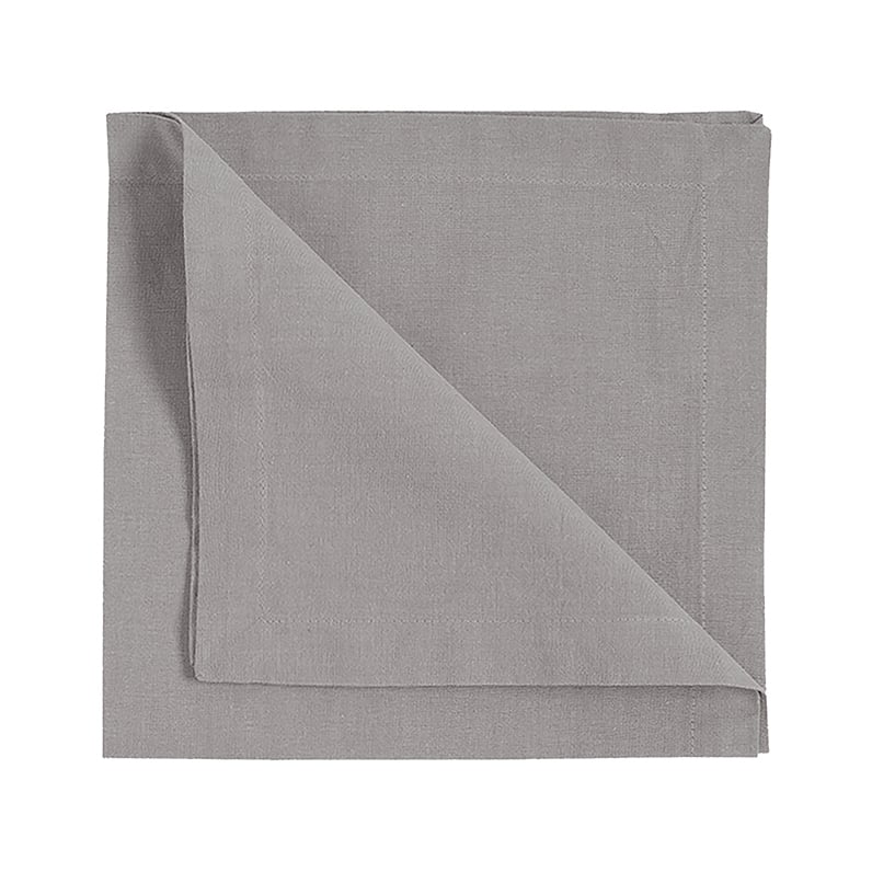 Linum Serwetki Robert 4 szt. Jasnoszary | Skandynawski Design | Serwetki lniane i bawełniane | Szary