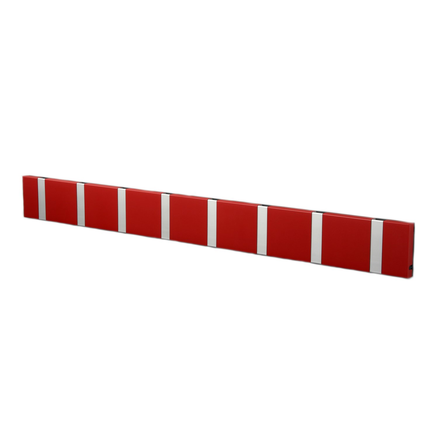 LoCa Wieszak Knax 80 cm czerwono-szary | Skandynawski Design | Wieszaki i haczyki | Szary