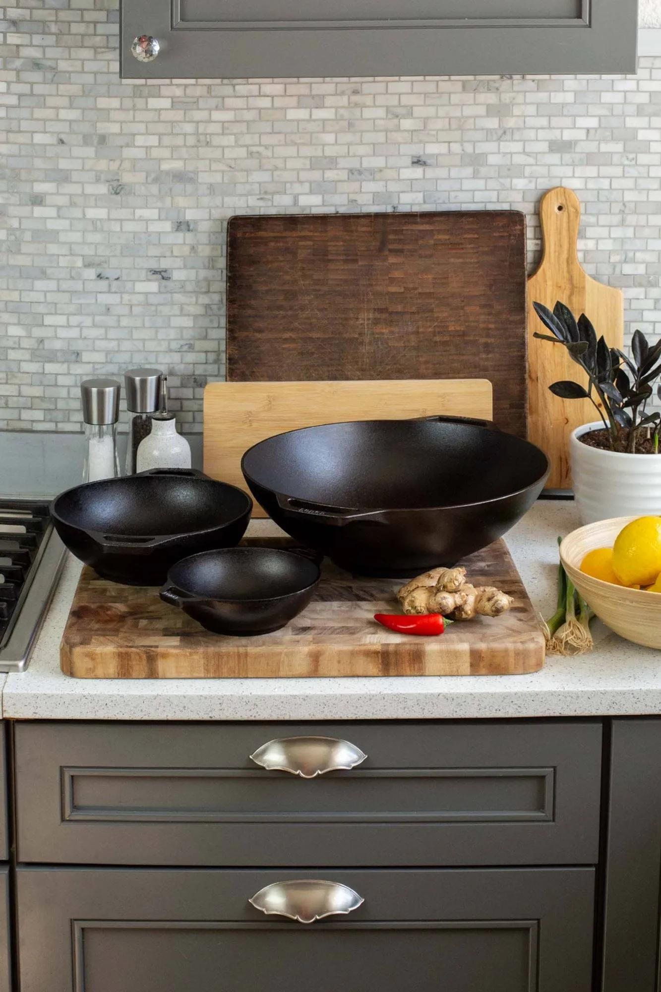 Patelnia wok Chef collection, Ø32 cm Lodge
