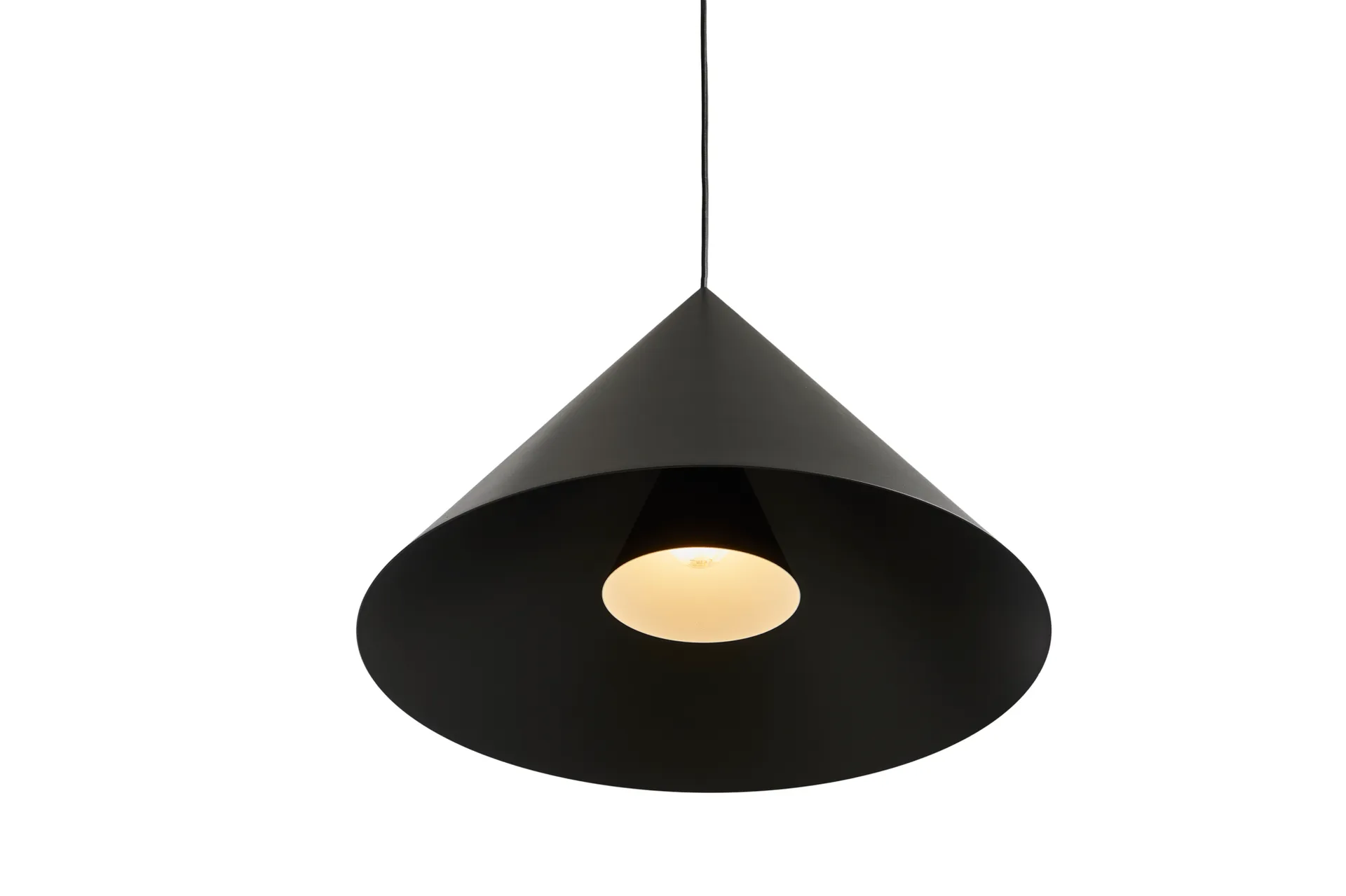 Lampa wisząca Hanzu, Czarny, Ø55 cm Loom Design