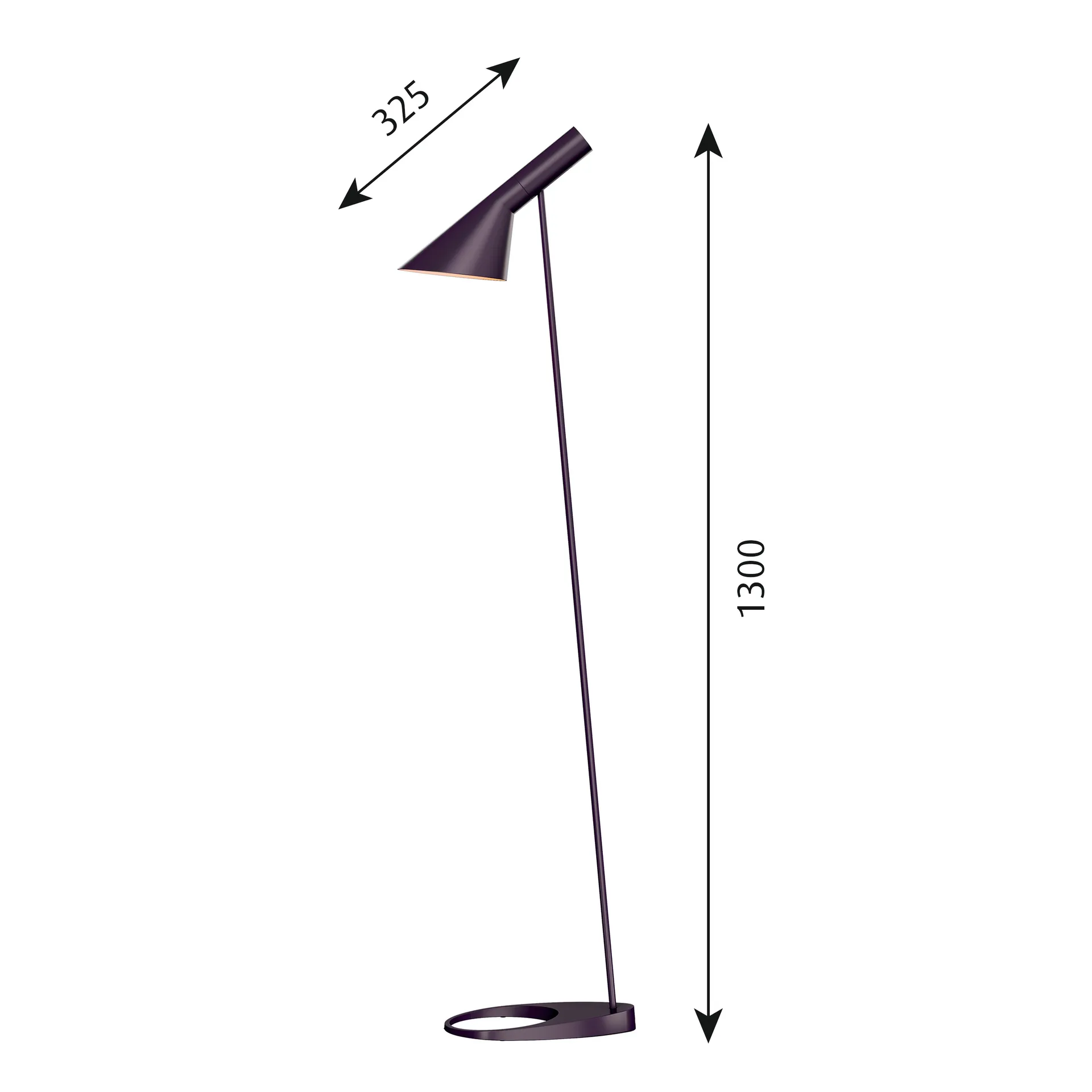 Lampa podłogowa AJ, Aubergine Louis Poulsen