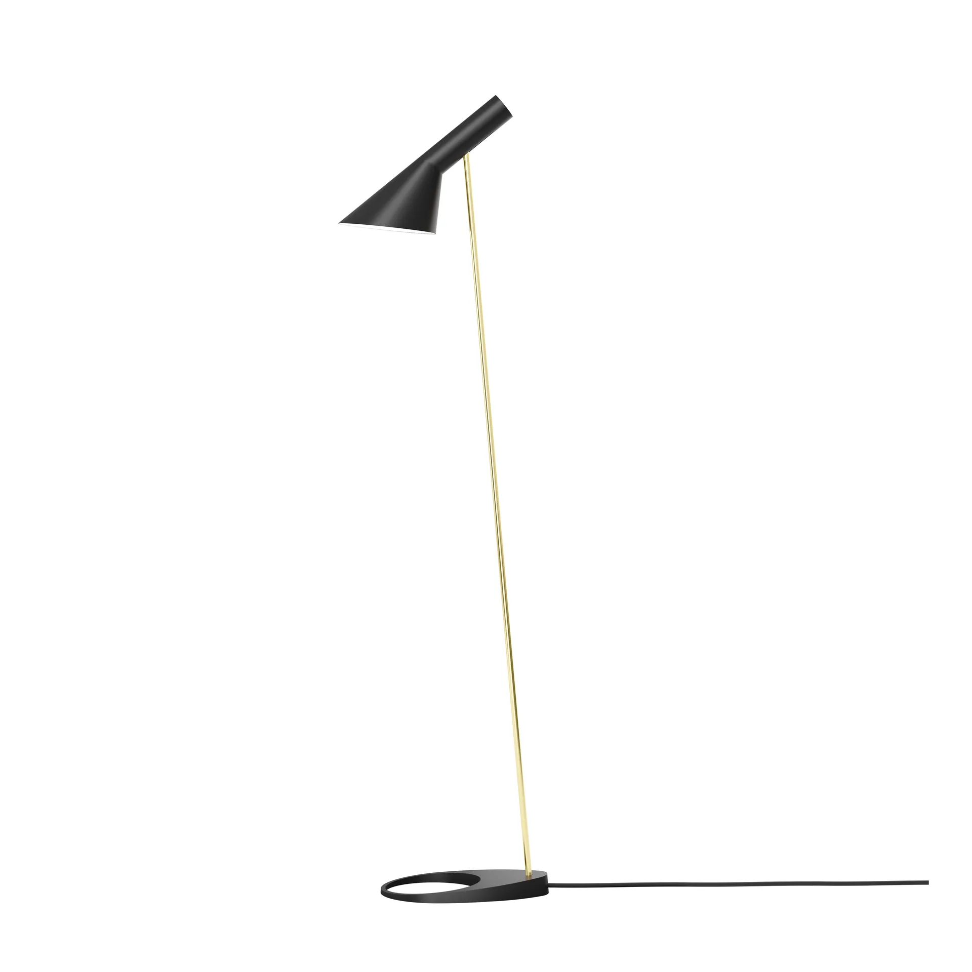 Lampa podłogowa AJ, Brass-black Louis Poulsen