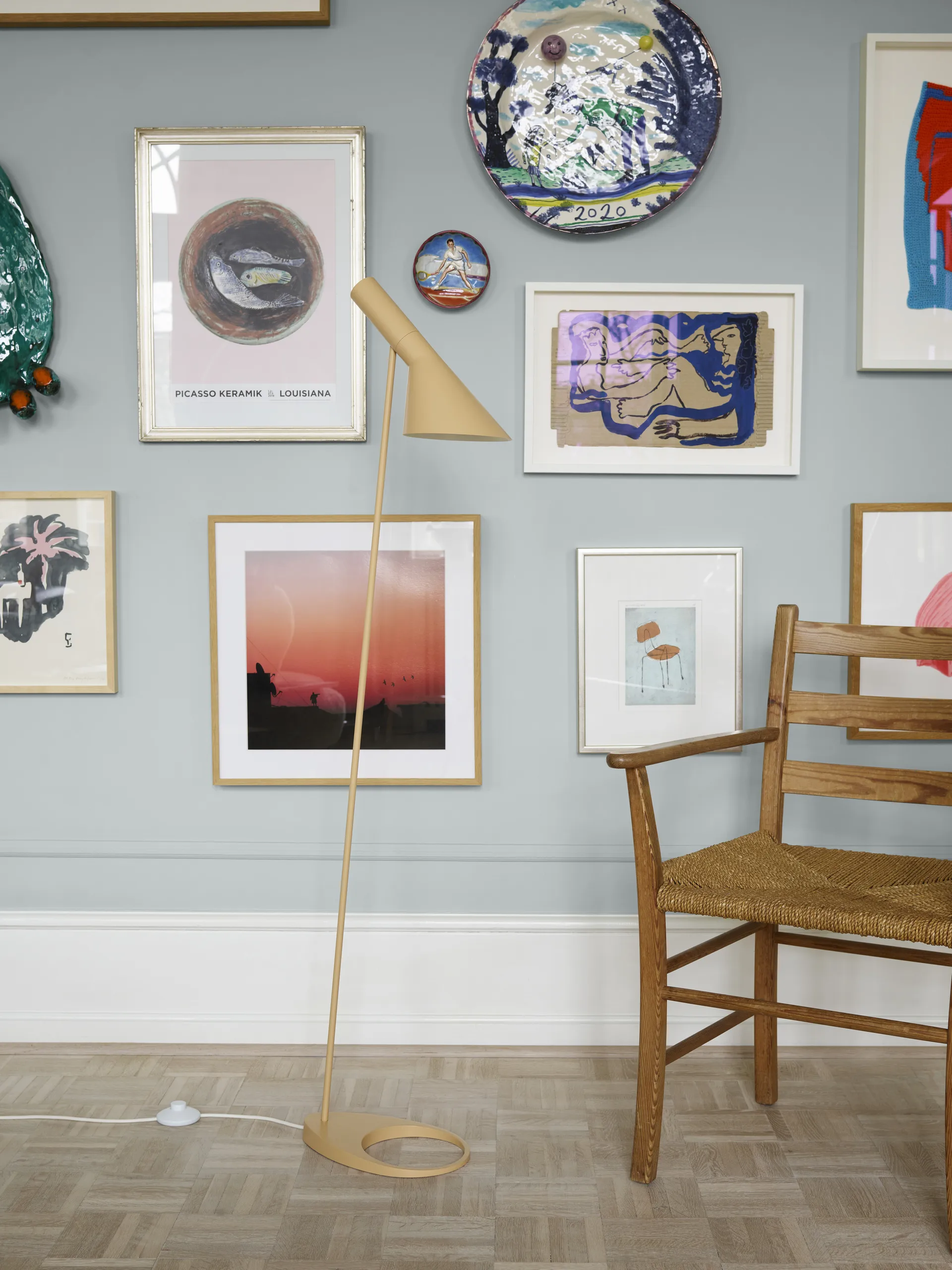 Lampa podłogowa AJ, Soft lemon Louis Poulsen