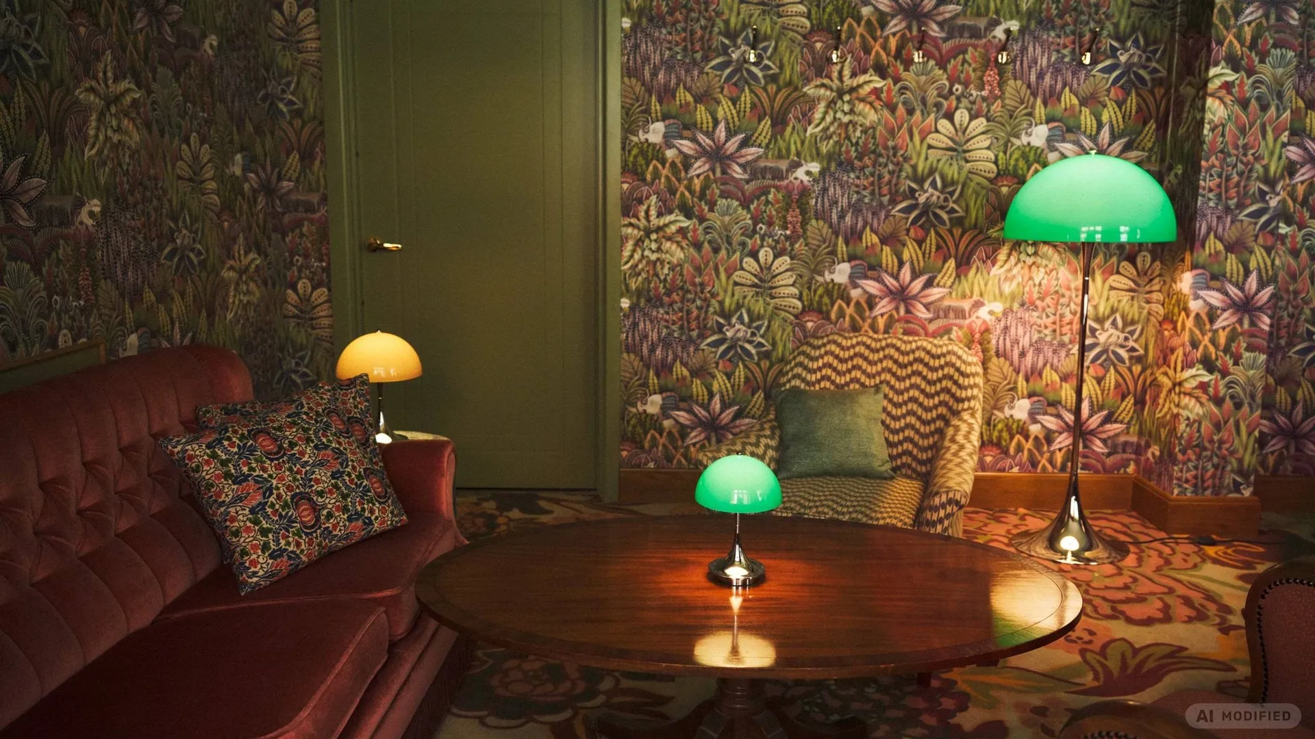 Lampa podłogowa Panthella 500, Original opal green Louis Poulsen