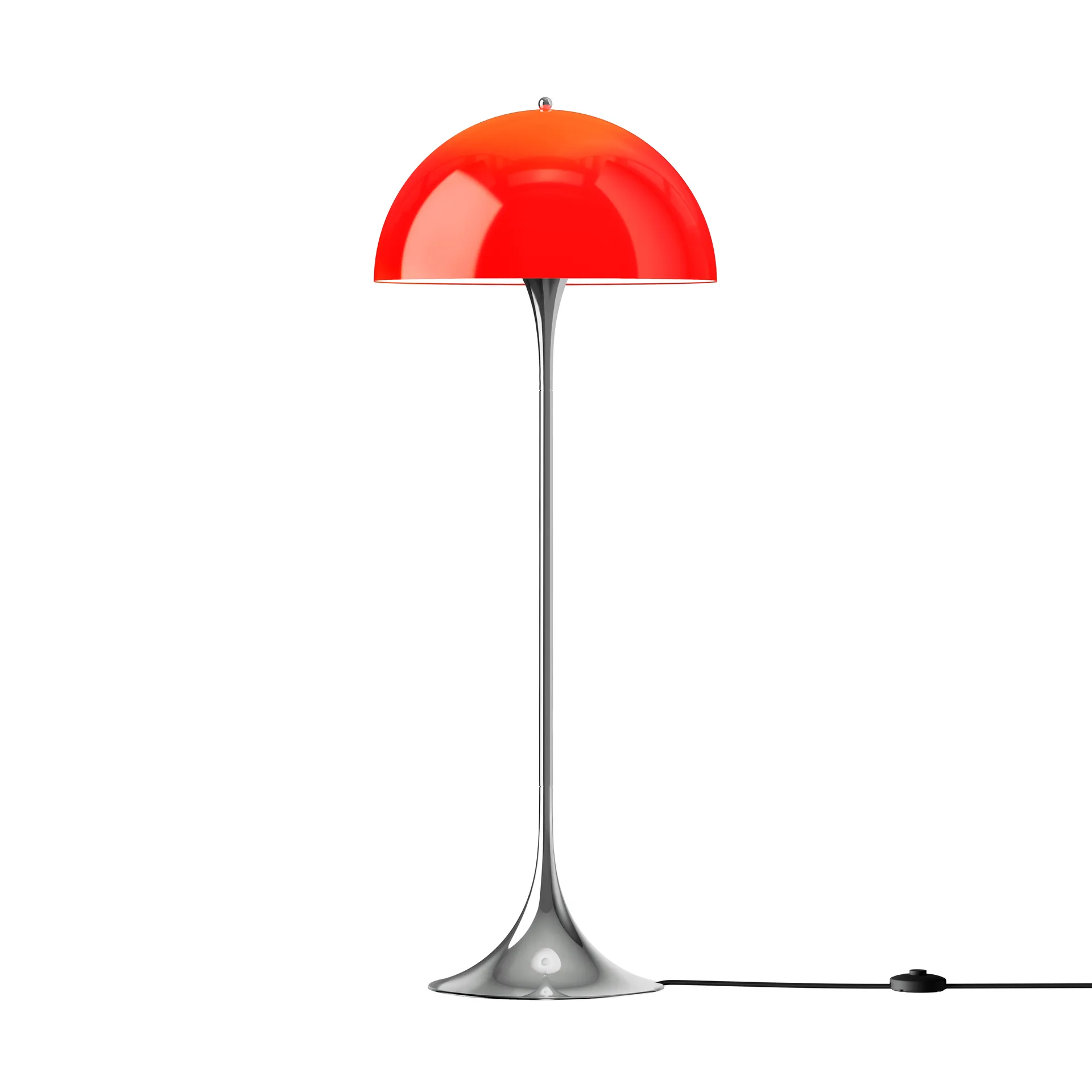 Lampa podłogowa Panthella 500, Original opal red Louis Poulsen
