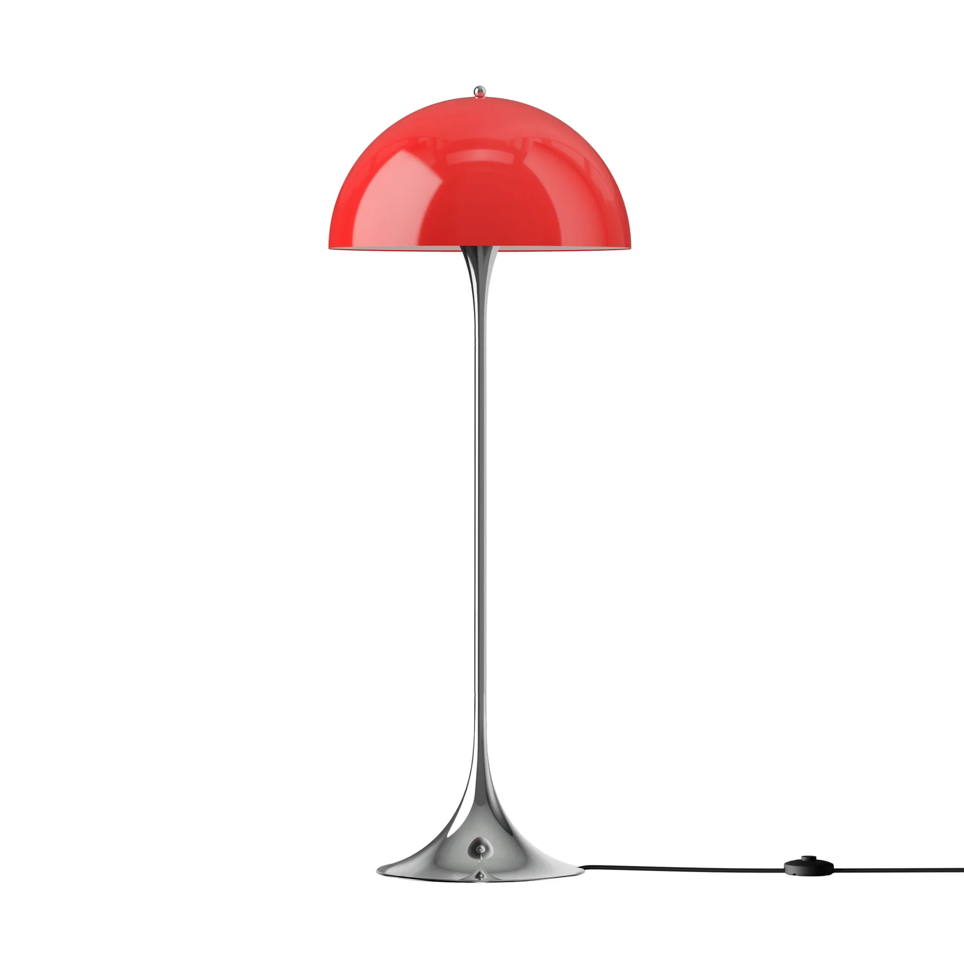 Lampa podłogowa Panthella 500, Original opal red Louis Poulsen