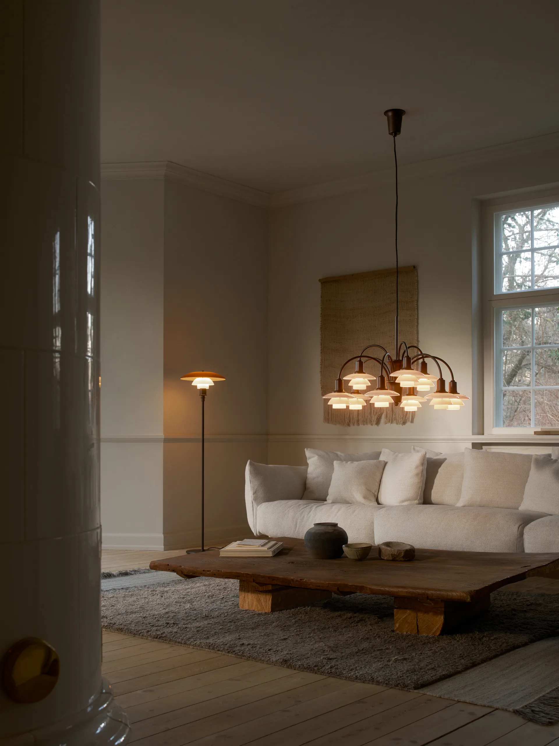 Lampa podłogowa PH 3½-2½ Centenary Edition, Amber-opal white Louis Poulsen